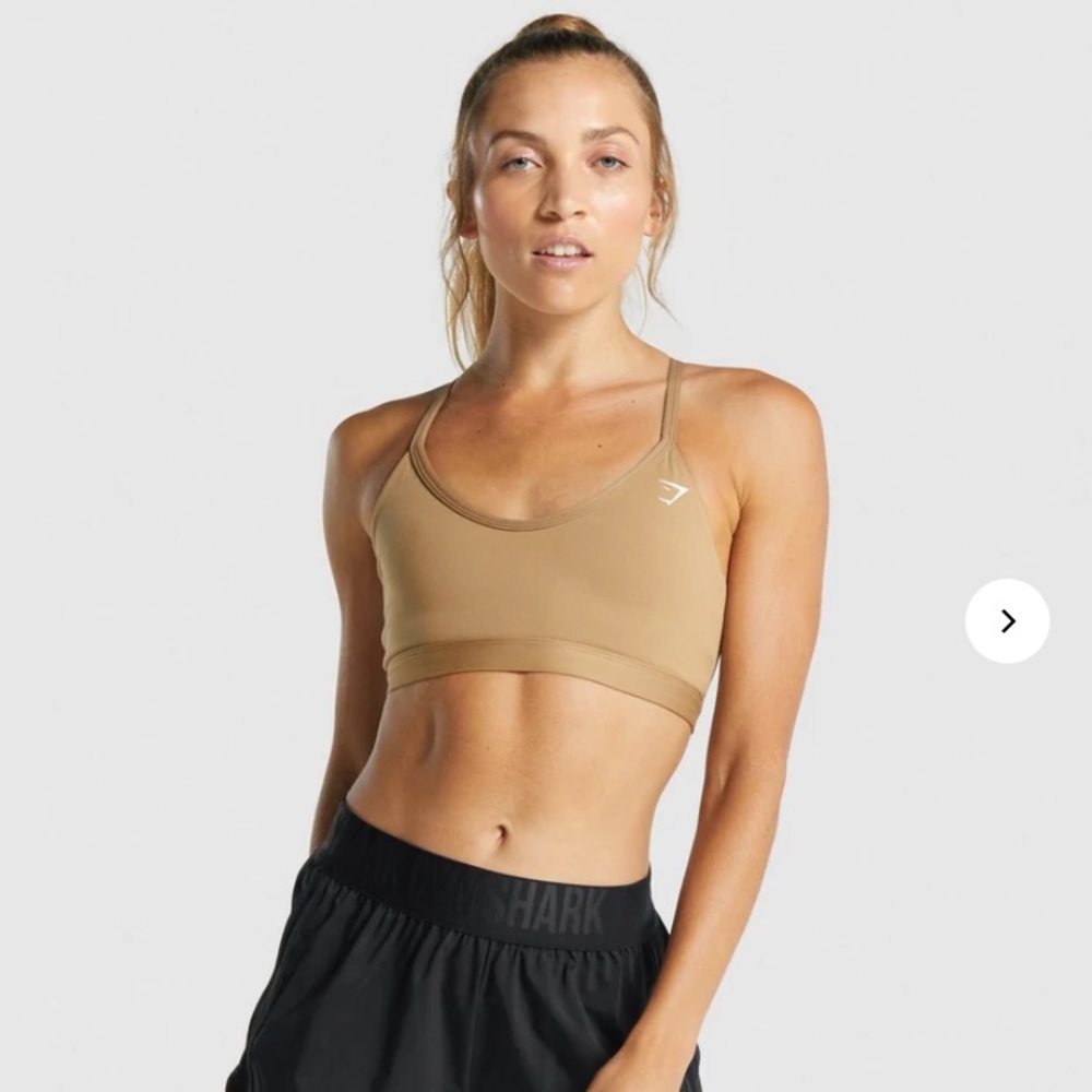 V neck training sports bra